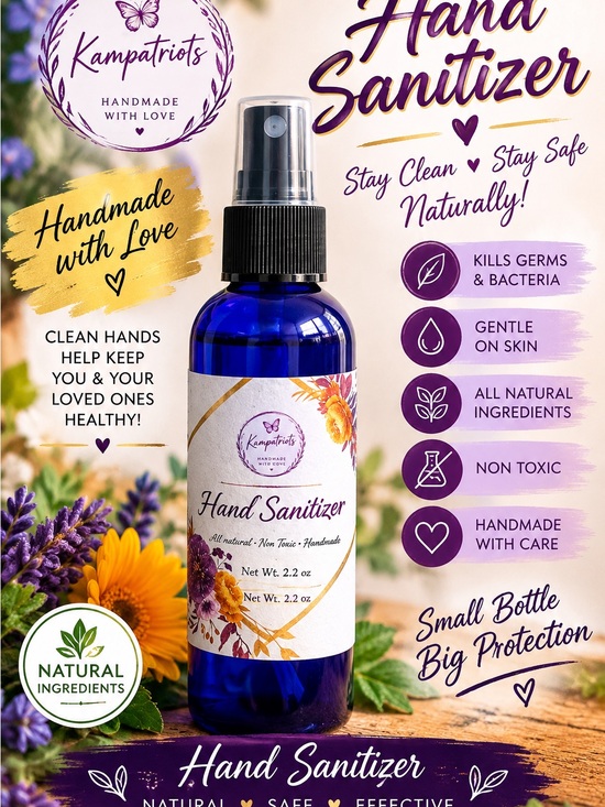 Handmade Other - Kampatriots Hand Sanitizer Spray – Gentle Natural Protection 2.2 oz